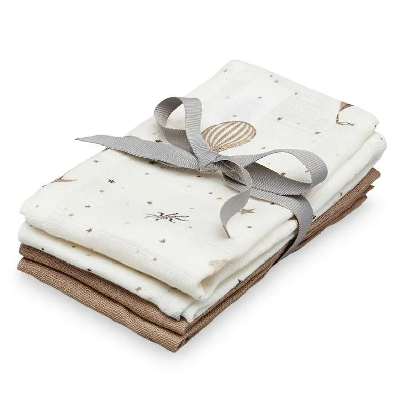 Cam Cam Copenhagen Pesulaput - 4 kpl - GOTS - Mix Dreamland/Camel