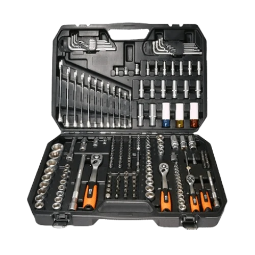 1/4", 3/8" & 1/2" hylsyavainsarja 176 kpl