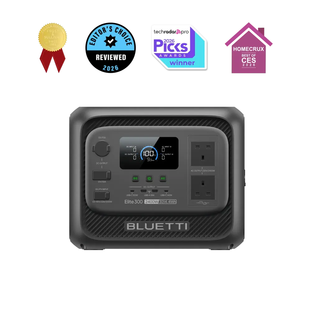 BLUETTI Elite 300 Portable Power Station | 2,400W 3,014.4Wh | UK Plug BLUETTI-EU