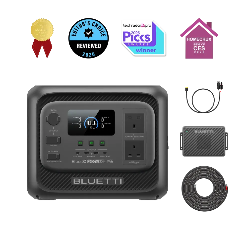 BLUETTI Elite 300 Portable Power Station | 2,400W 3,014.4Wh | UK Plug BLUETTI-EU