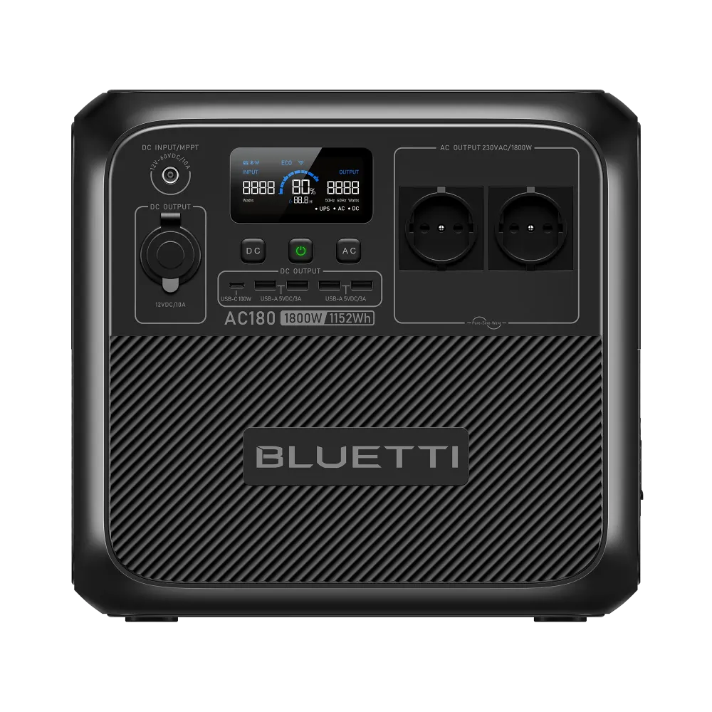 BLUETTI AC180 kannettava voimalaitos | 1800W 1152Wh Bluettipower-EU