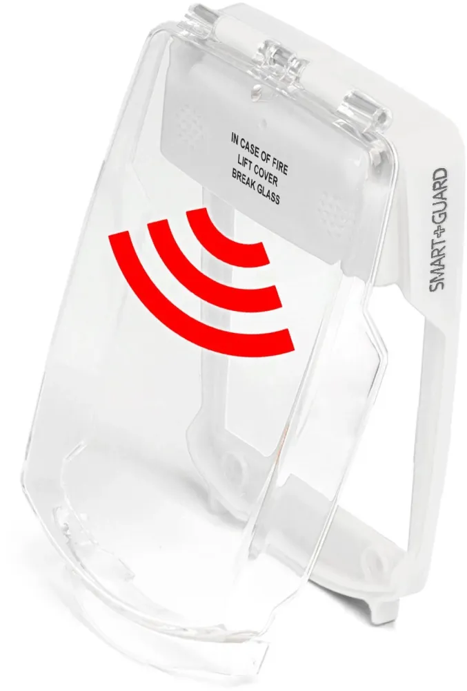 SG-FS-W Smart+Guard Call Point Cover, Flush Sounder, White Vimpex