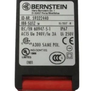 Bernstein 188-SU1Z Rajakytkimen manuaalinen nollaus 59322440