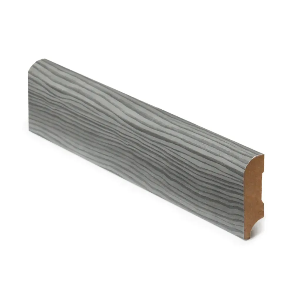 Jalkalista 12x42x3050, MDF, Harmaa Tammi