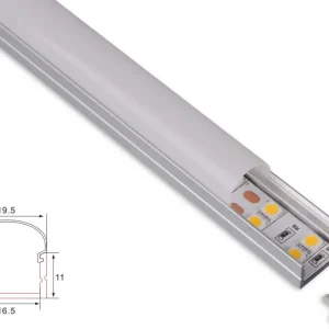 Profiili | Rakentaminen | 1 metri | Laki | Alumiini | 16,5x11 | COB LED-nauha