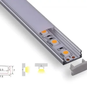 Profiilirakenne | 2 metriä | Laki | Alumiini 17,5 x 7 | Cob -LED -kaistale