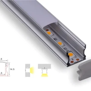 Profiilirakenne | 1 metrin laki | Alumiini 17,5 x 14,5 | Cob -LED -kaistale