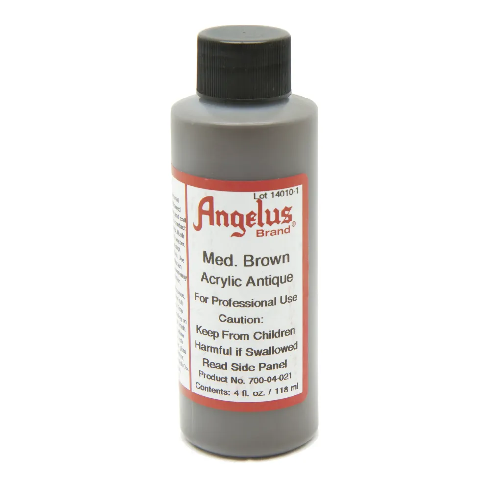 Angelus Acrylic Antique Finish Medium Brown -viimeistelyaine, 118 ml