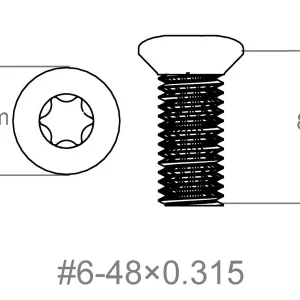 Ruuvisarja 3 kpl | 6-48x0.315" [T10]