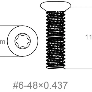 Ruuvisarja 3 kpl | 6-48x0.437" [T10]