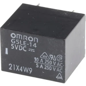 Omron-rele 5V DC 10A SPST-NO piirilevylle asennettava G5LE-14 DC5