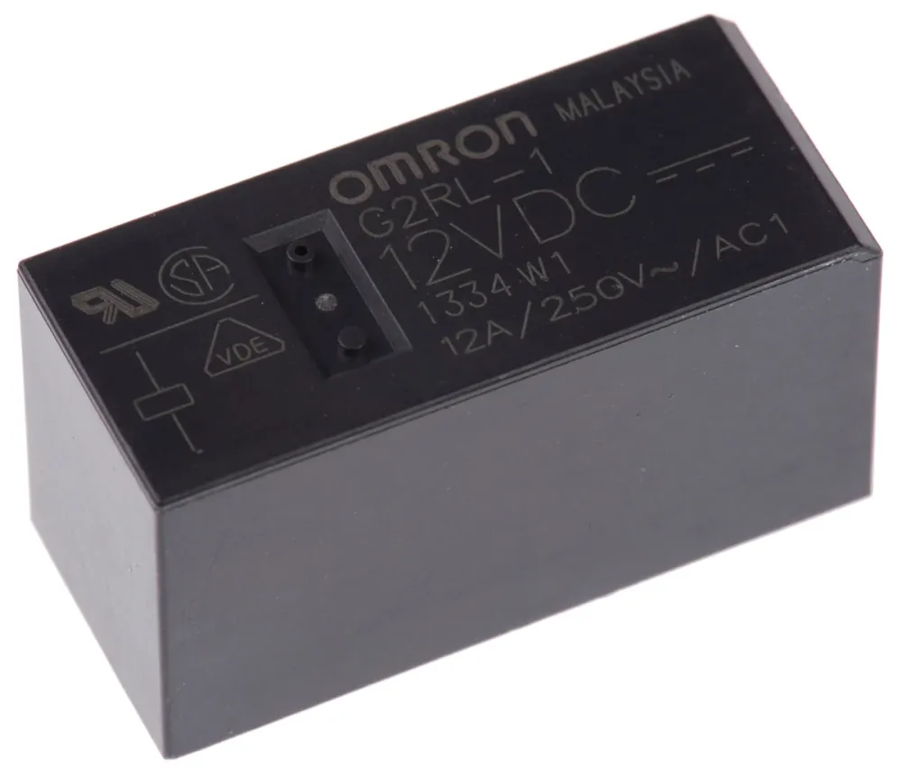 Omron-rele 12V DC SPDT 12A piirilevylle asennettava G2RL-1 DC12