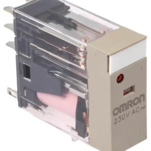Omron-rele 230 V AC DPDT pistokeliitäntään G2R-2-SN AC230(S)