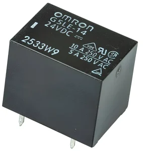 Omron-rele 24V DC 10A SPST-NO piirilevylle asennettava G5LE-14_DC24