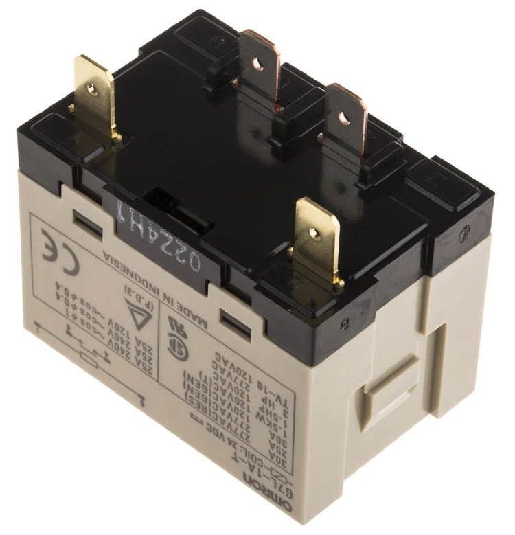 Omron-rele 24V DC 30A SPST paneeliasennus G7L-1A-T_DC24