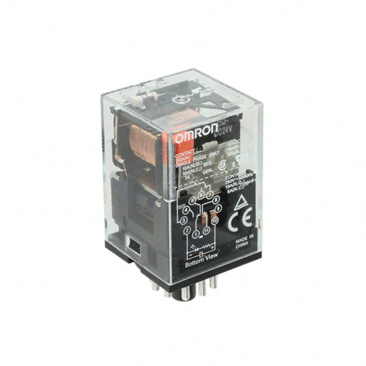 Omron-rele 24V DC DPDT 10A MK3P MKS2P_DC24