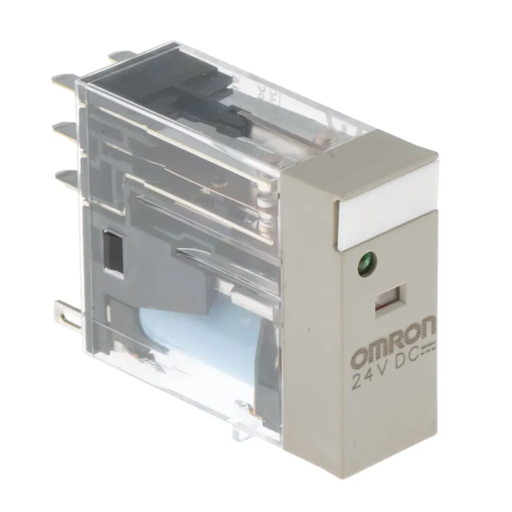 Omron-rele 24V DC DPDT 5A pistokeliitäntä G2R-2-SN DC24(S)