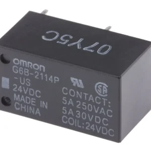 Omron-rele 24V DC SPST-NC/SPST-NO 5A G6B-2114P-US DC24