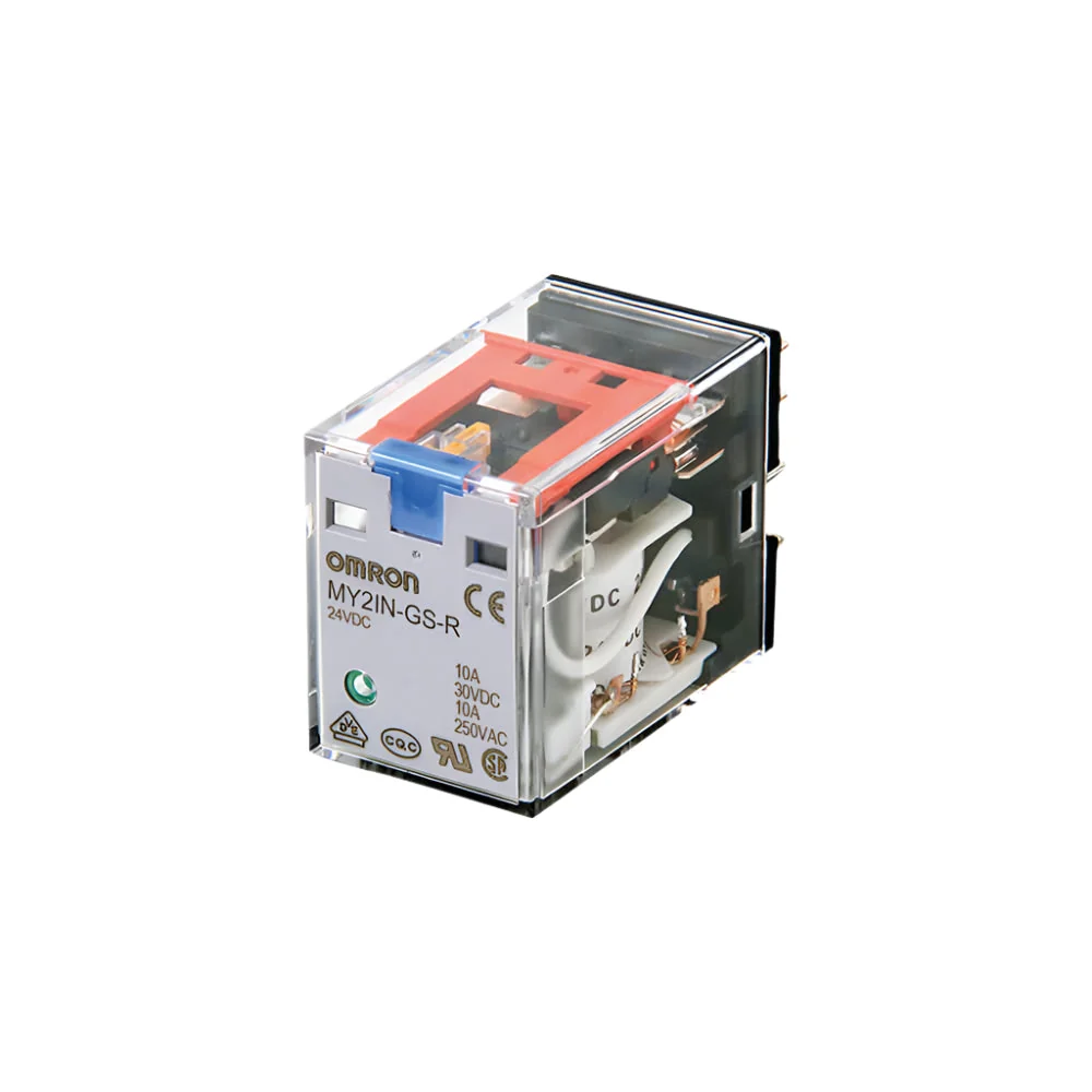 Omron-rele 4PDT 24V DC pistokeliitäntä MY4IN-GS-R