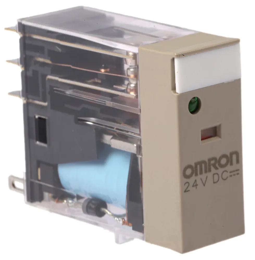 Omron-rele DPDT 24V DC kela 5A pistokeliitäntä G2R-2-SND DC24(S)