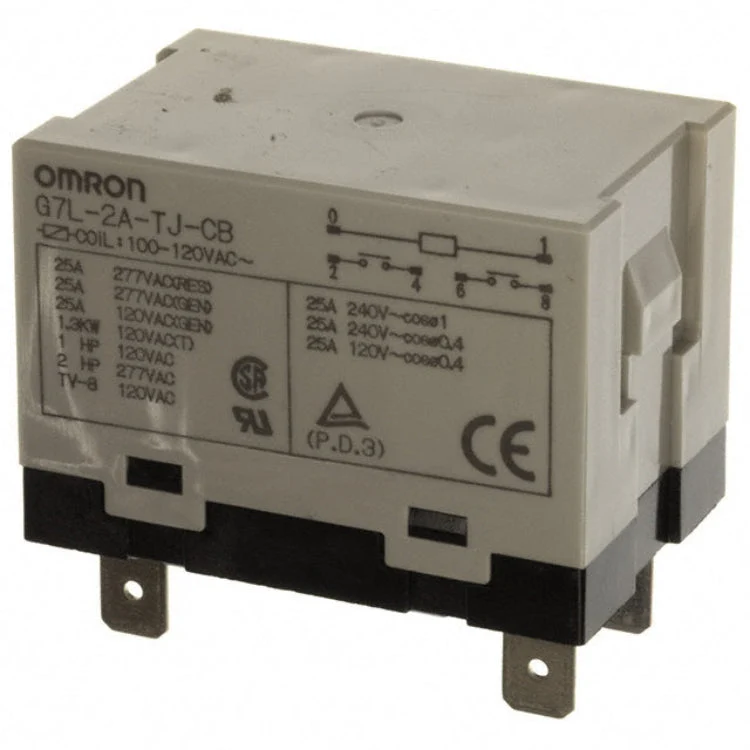 Omron-rele DPST 30A 200–240VAC Pikaliitäntä G7L-2A-T_AC100/120