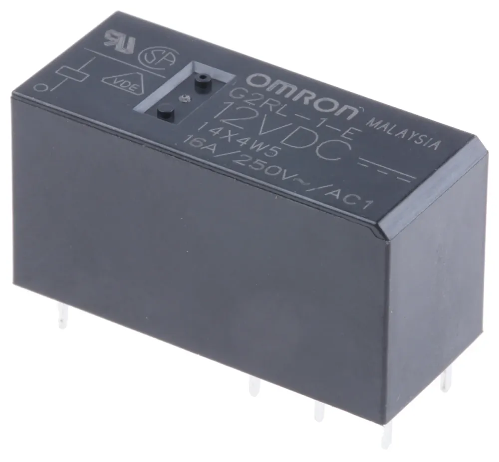 Omron-rele SPDT 12V DC 16A piirilevylle asennettava G2RL-1-E DC12