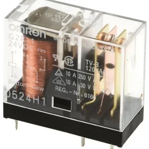 Omron-rele SPDT 24V DC 10A piirilevylle asennettava G2R-1 DC24