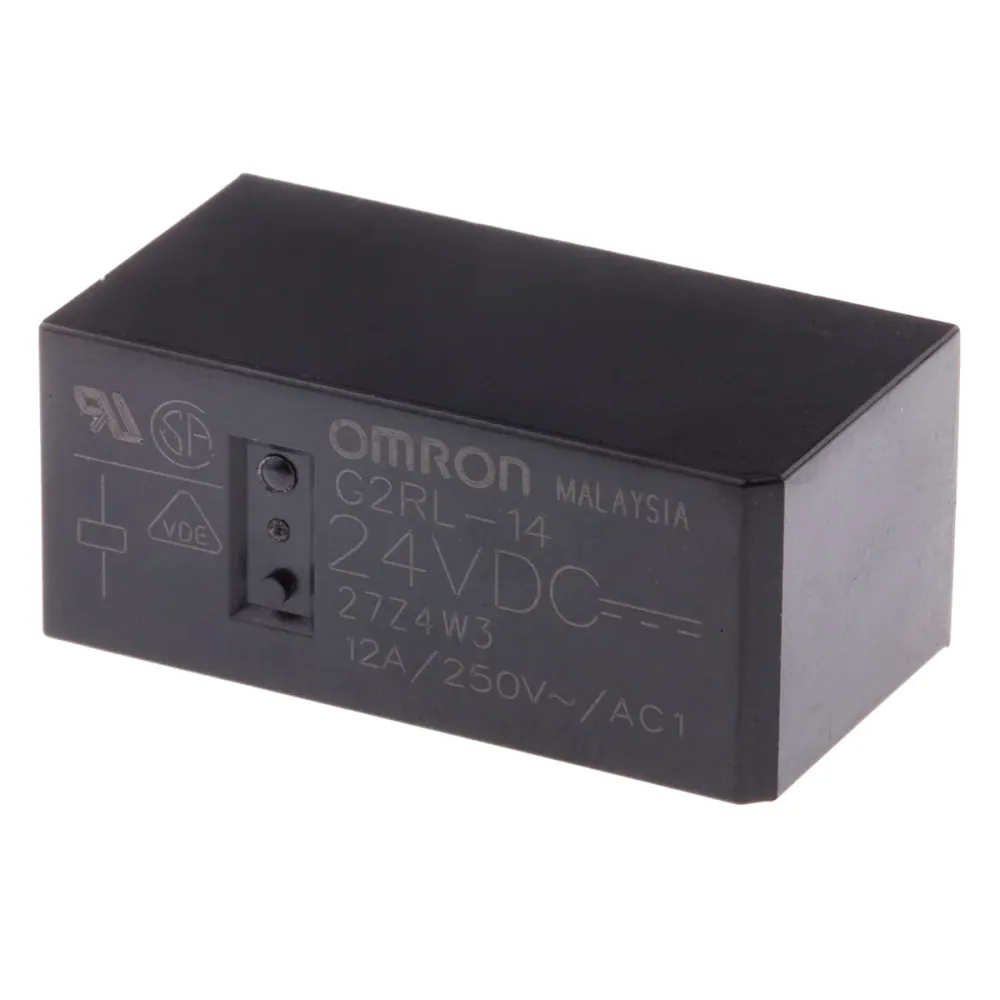 Omron-rele SPDT 24V DC 12A piirilevylle asennettava G2RL-14 DC24