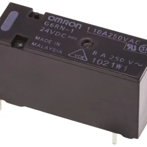 Omron-rele SPDT 8A 24V DC piirilevylle asennettava G6RN-1 DC24