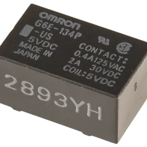 Omron-rele 5V DC SPDT piirilevylle G6E-134P-US DC5