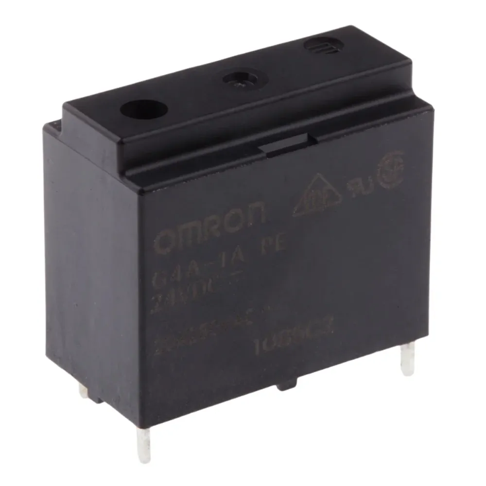 Omron-rele SPST 24V DC 20A piirilevylle asennettava G4A-1A-PE DC24
