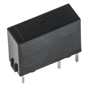 Omron-rele 5V DC SPST piirilevylle 5A G6D-1A-ASI DC5