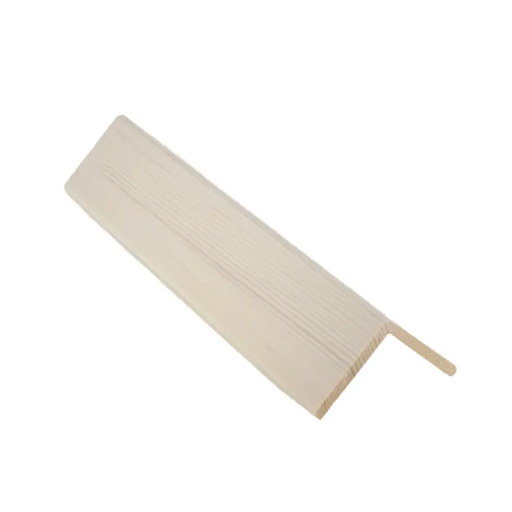 Reunalista 50x50/45x3300, Mänty, Valkolakattu