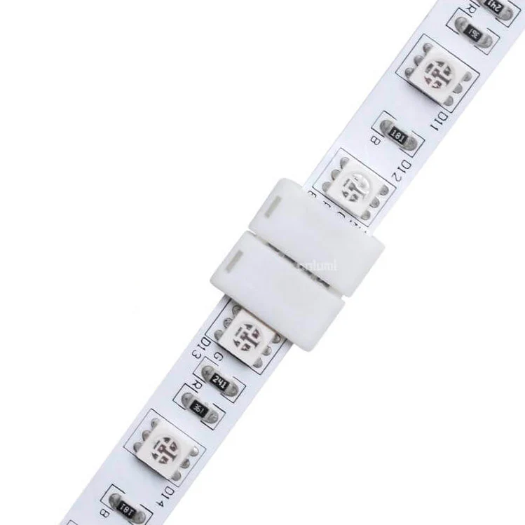 RGB - 10mm RGB LED-nauhan SNAP jatkoliitin (nauha+nauha)