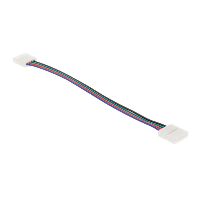 RGB - 10mm RGB LED-nauhan SNAP jatkoliitin (nauha+nauha 13cm välijohdolla)