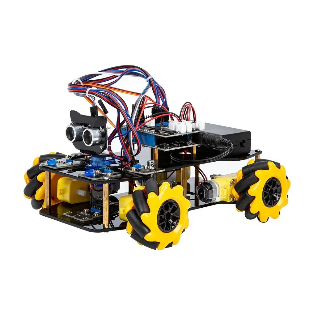 ACEBOTT ESP32 älykäs auton käynnistyspaketti 4WD Mecanum-pyörä monisuuntainen