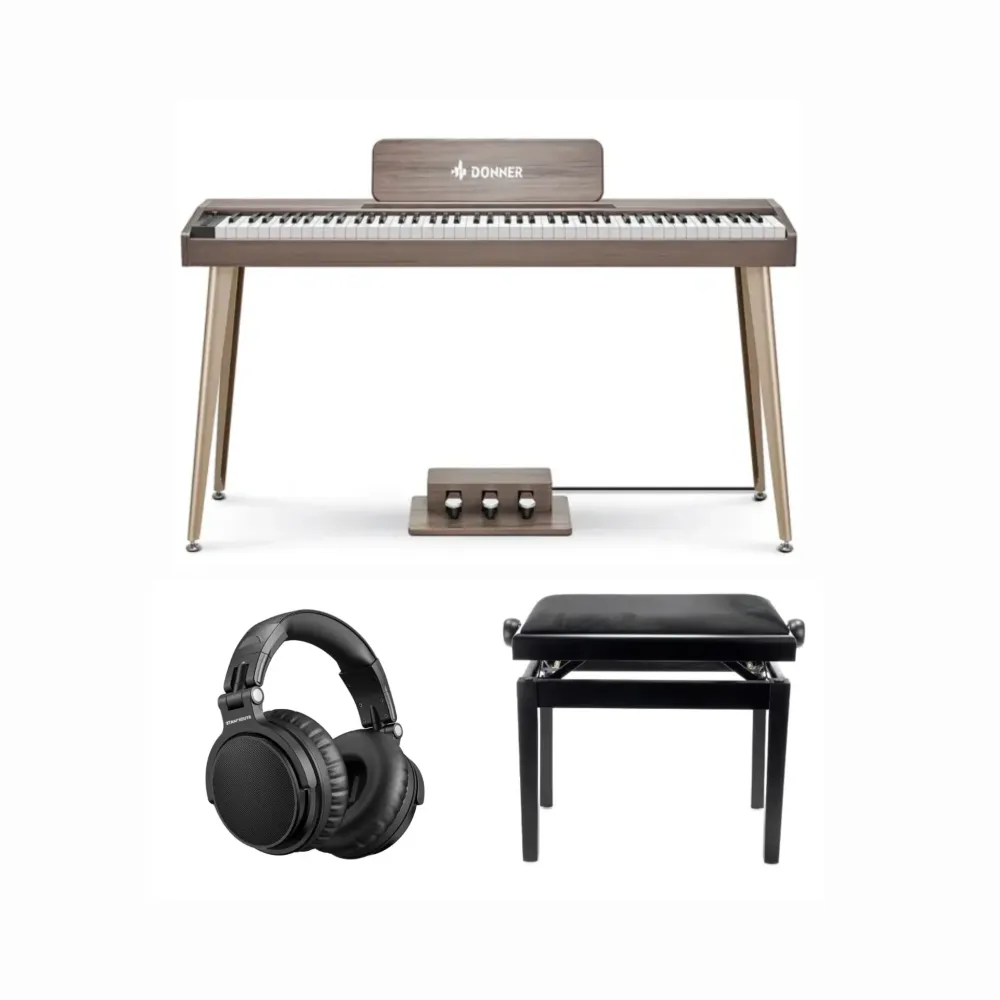Donner DDP-60 digitaalipiano harmaa aloituspaketti