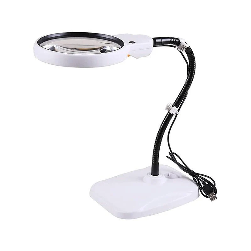 Joustava LED-pöytäsuurennuslasi – 2x/6x suurennus