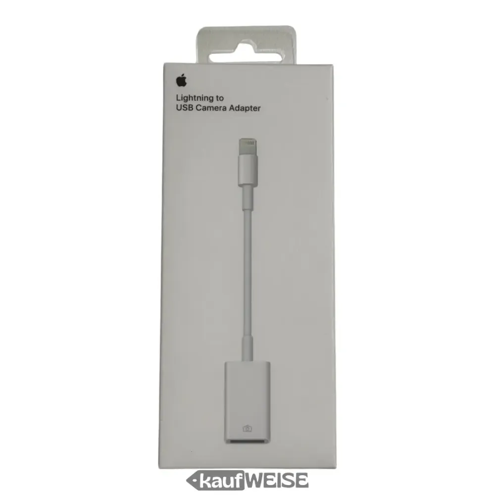 Alkuperäinen Apple Lightning -USB-kamerasovitin (MD821ZM/) | Tuo valokuvia ja videoita | Yhdistä USB-laitteet iPhoneen ja...