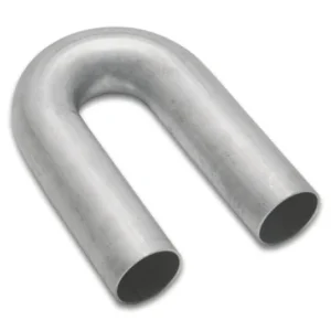 Vibrant 321 Stainless Steel 180 Degree Mandrel Bend 2.25in OD x 3.375in CLR 16 Gauge Wall Thickness