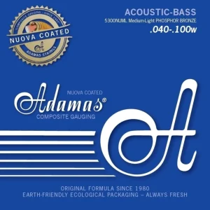 Adamas Strings acoustic bass Nuova coated - Set 4-string med-light (5300NU-ML)