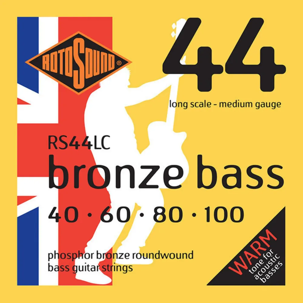 Rotosound Strings acoustic bass Bronze Bass 44 - Set 4-string Medium 40-100 (RS44LC)
