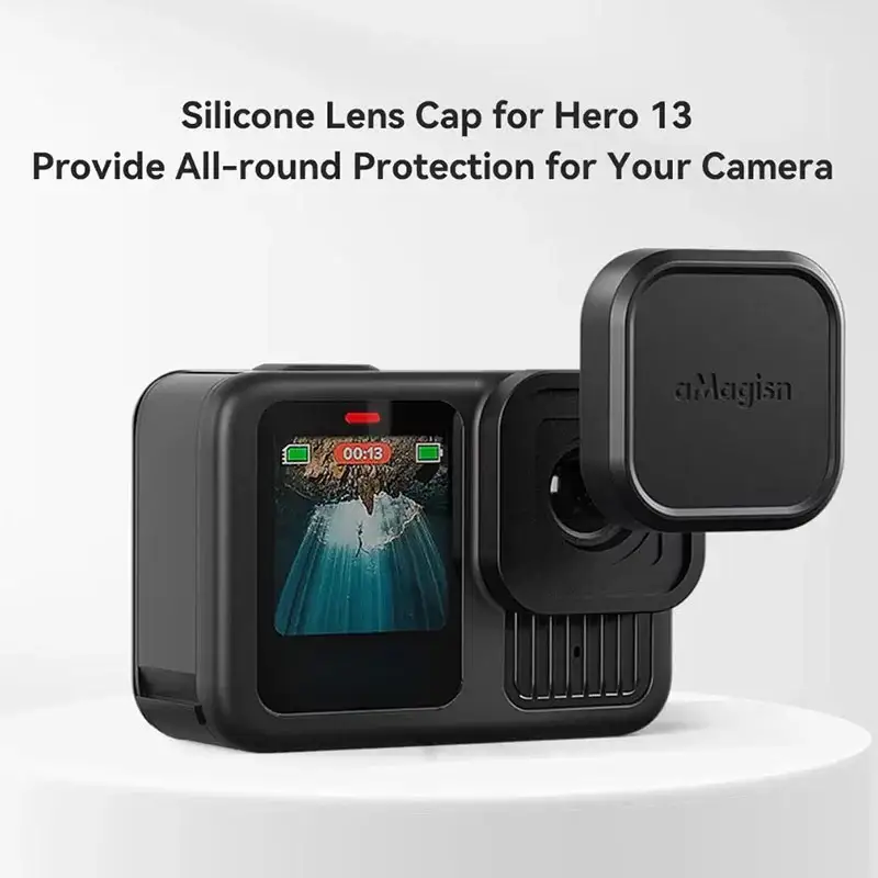 GoPro Hero13 Black -linssinsuojus silikonista - musta