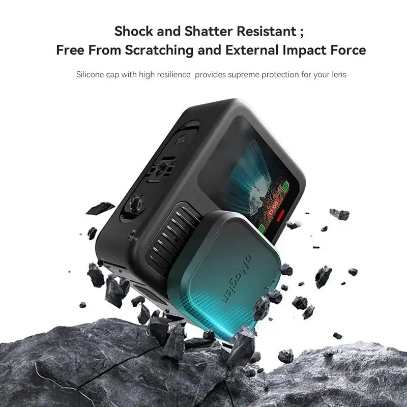 GoPro Hero13 Black -linssinsuojus silikonista - musta