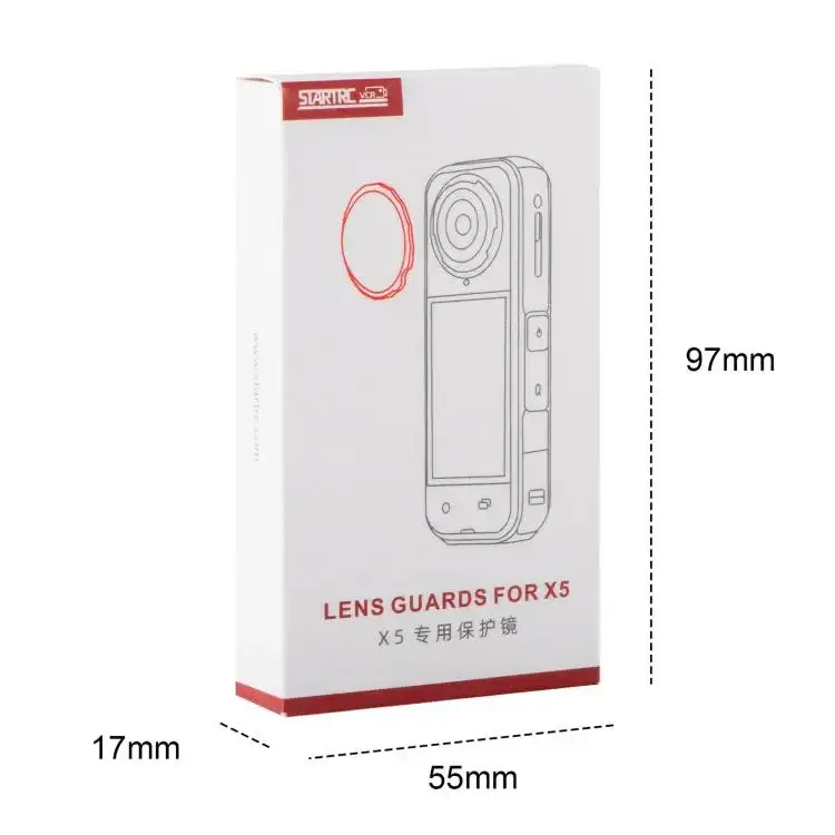 Insta360 X5 STARTRC Slim - STARTRC Slimmat -objektiivin suojus Insta360 X5:lle