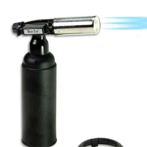 Black Leaf Torch Electronic Lighter Black