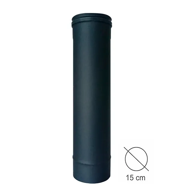 Antrasiitinharmaa 50 cm ruostumattoman teräksen putki puu-uuniin Maximus 100 cm AC112F