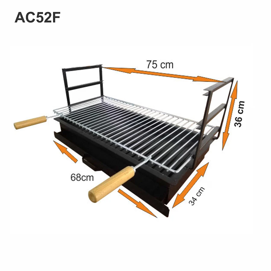 Upotettava rautagrilli 75x40 AC52F