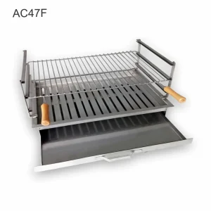 Upotettava ruostumattomasta teräksestä valmistettu grilli 75x38 AC47F