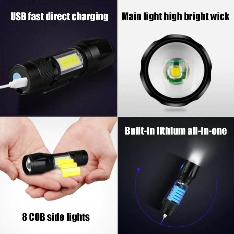 Mini Torch LED Ladattava taskulamppu Extreme Meters